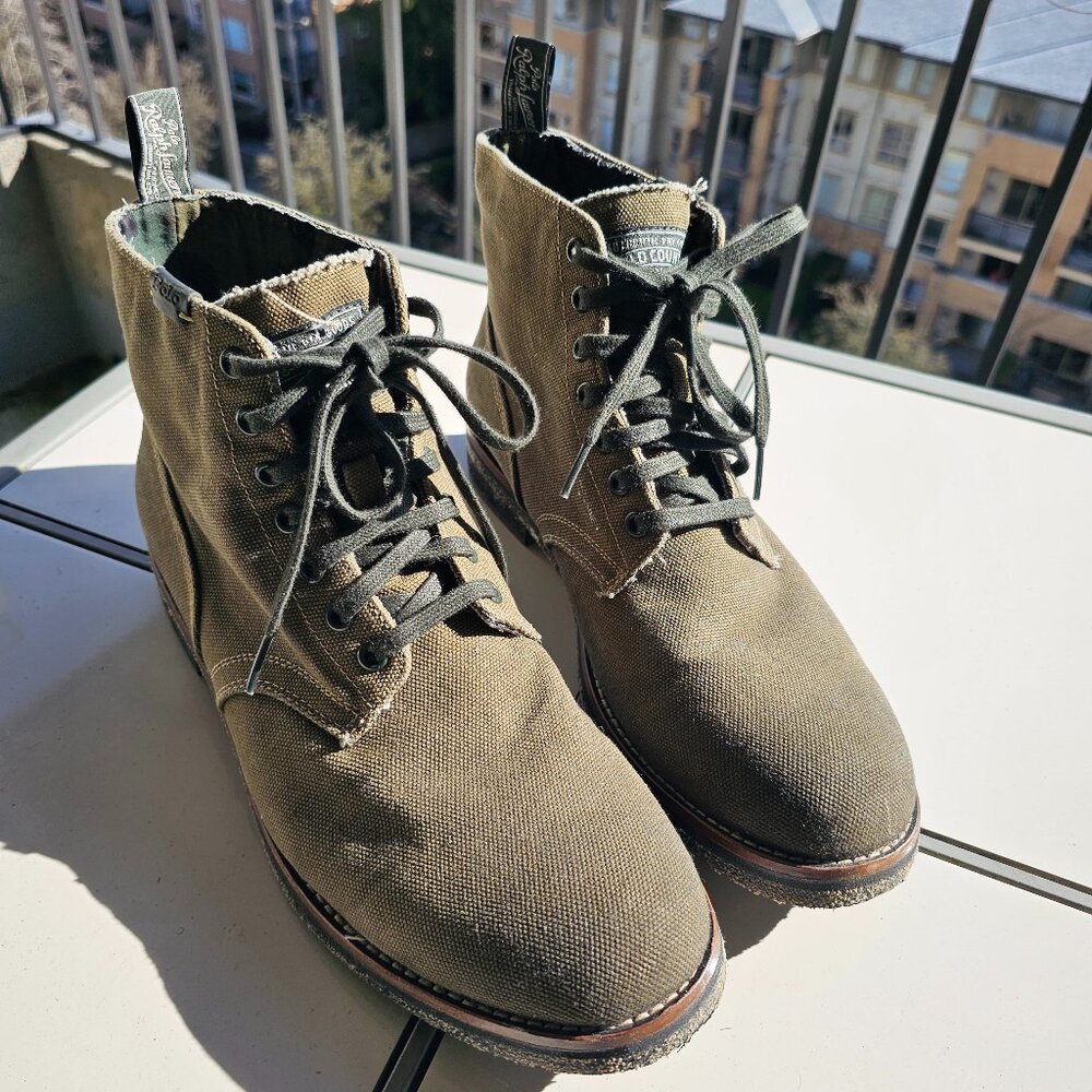 Polo Ralph Lauren Olive Boots (US10.5)